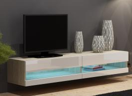 Тумба ТВ CAMA VIGO NEW Дуб Сонома / Белый глянец, фото