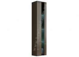 Витрина открытая навесная CAMA VIGO NEW Латте матовый / Латте глянец, фото