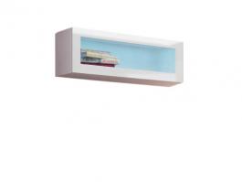 Вітрина навісна скло CAMA VIGO білий матовий/білий глянець, фото