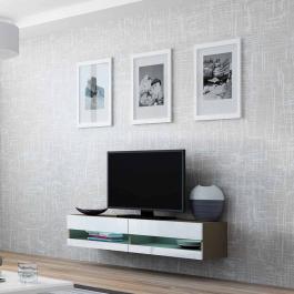 Тумба ТВ CAMA 140 VIGO NEW Латте матовый / Белый глянец, фото