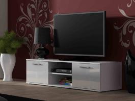 Тумба ТВ CAMA 140 SOHO білий матовий/білий глянець, фото