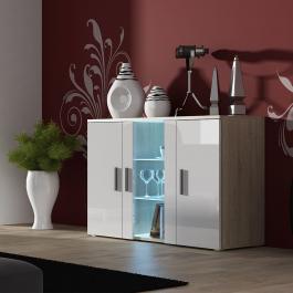 Комод CAMA SOHO Дуб Сонома / Белый глянец, фото