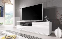 Тумба ТВ CAMA MUZA білий матовий/білий глянець, фото