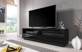 Тумба ТВ CAMA MUZA чорний матовий/чорний глянець, фото