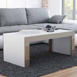 Журнальный столик CAMA TESS Белый матовый / Латте глянец, фото