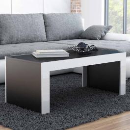 Журнальний столик CAMA TESS чорний матовий/білий глянець, фото