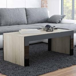 Журнальний столик CAMA TESS дуб сонома/чорний глянець, фото