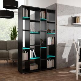 Стелаж CAMA DOCO чорний/Бірюзовий, фото