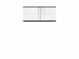 Шафа навісна BRW GRAPHIC S343 SFW2D/86/38/A-SZW/BIP Сірий вольфрам/білий, фото
