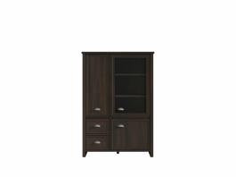 Шафа вітрина BRW CANNET REG2D1W2S Темна сосна, фото