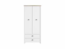 Шафа BRW CANNET SZF2D2S білий/дуб каньон, фото