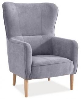 Крісло SIGNAL Relax сірий velvet, фото