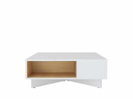 Журнальний стіл BRW MODAI LAW/3/8 білийдуб польский, фото