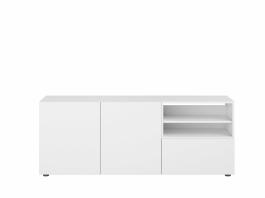 Тумба під телевізор BRW MODAI RTV2D1S/6/16_B білий, фото