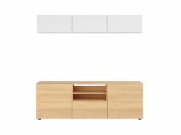 Комплект для телевизора BRW MODAI TV/180/60 Белый/Дуб польский, фото