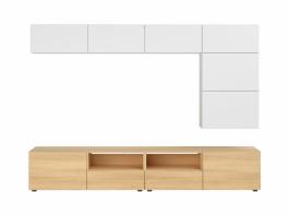 Комплект для телевізора BRW MODAI TV/240/40 білий/дуб польский, фото