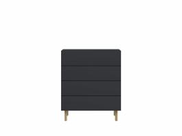 Комод BRW MOKO KOM4S/10/8 чорний, фото