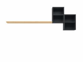 Комплект шафок BRW MOKO MOKO_8 чорний/дуб польский, фото