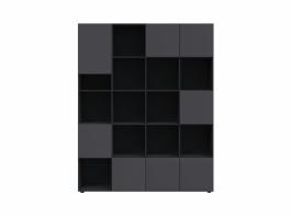 Книжный шкаф BRW MITODA REG8D/20/16-AN/RAL7016 Черный, фото