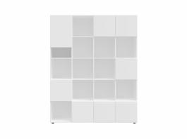 Книжный шкаф BRW MITODA REG8D/20/16-BIM/RAL9016 Белый, фото