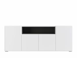 Комод BRW POSSI AIR SFW4D/8/20 Белый/Волфрам, фото