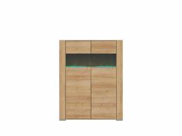 Шафа вітрина BRW DINARO II REG2W/13/10_B дуб рівьера, фото