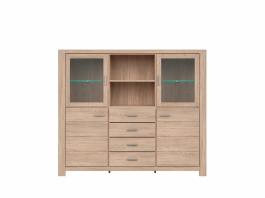 Шкаф витрина BRW LUTTICH KOM2W2D4S/15/17, фото