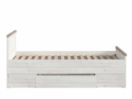 Ліжко BRW LUCA JUZI LOZ/90, фото