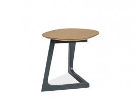 Журнальний стіл SIGNAL Bianka B дуб/Графіт, фото