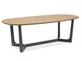 Журнальний стіл SIGNAL Dossier A Графіт/дуб, фото