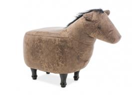 Пуф SIGNAL Konrad коник Коричневий, фото