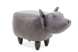 Пуф SIGNAL Sabina свінка Сірий, фото