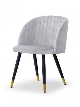 Крісло Atreve Adele Світло-сірий / Золотий, фото