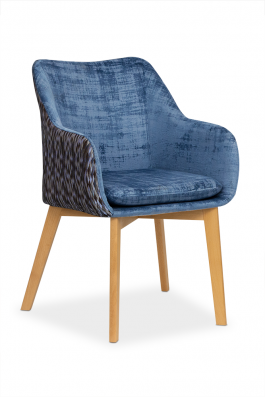 Кресло Antreve Diamente Синий / Бук, фото