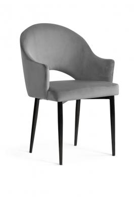 Крісло Atreve Goda Сірий / чорний, фото