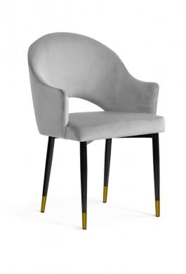 Крісло Atreve Goda Сріблястий / чорний / Золотий, фото