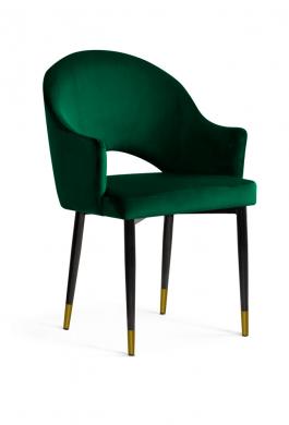Крісло Atreve Goda Зелений / чорний / Золотий, фото