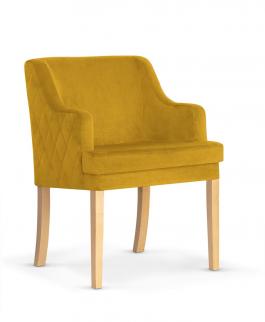 Крісло Atreve Grand Жовтий / дуб, фото