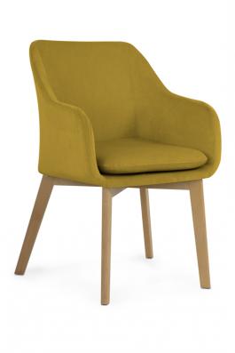 Крісло Atreve Huan Жовтий / Бук, фото