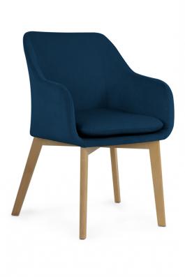Крісло Atreve Huan Синій / Бук, фото
