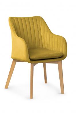 Крісло Atreve Huan II Жовтий / Бук, фото