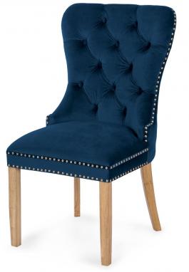 Крісло Atreve Madame II GOLD Синій / дуб, фото
