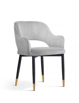 Крісло Atreve Mercy Сріблястий / чорний / Золотий, фото