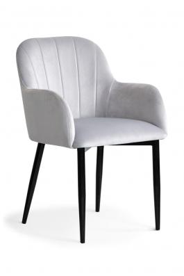 Кресло Antreve Tulip Серебряный / Черный, фото