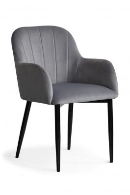 Кресло Antreve Tulip Серый / Черный, фото