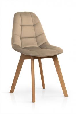 Крісло Atreve Westa Вельвет Капучино / Бук, фото