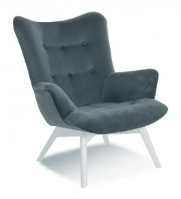 Крісло Atreve Angel Сірий / білий, фото