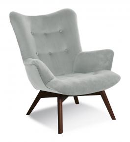 Крісло Atreve Angel Світло сірий / Горіх, фото