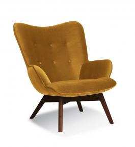 Крісло Atreve Cherub Жовтий / Горіх, фото