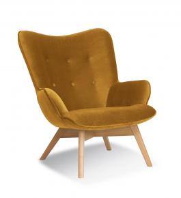 Кресло Antreve Cherub Желтый / Бук, фото